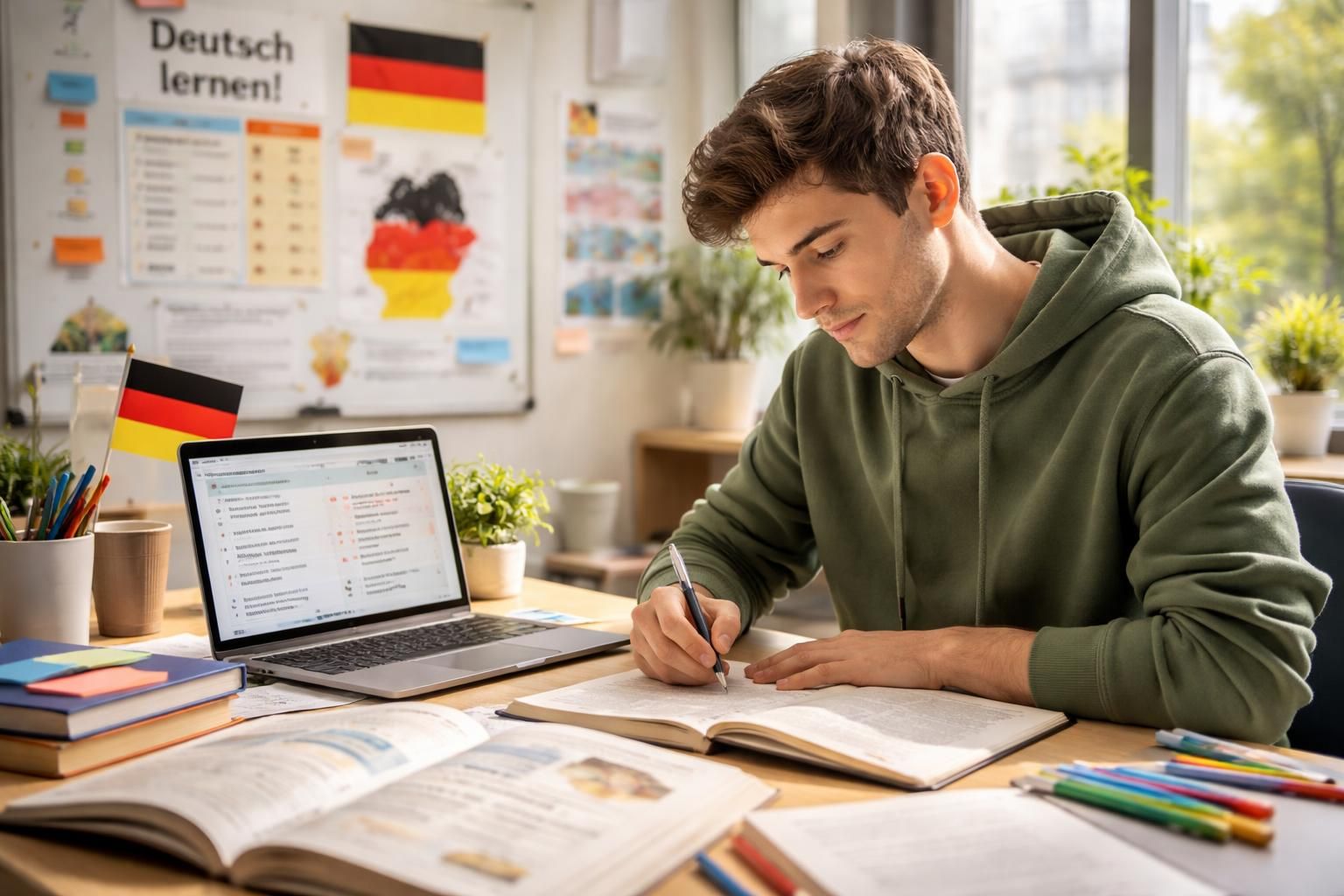 cours d'allemand : boostez votre apprentissage de la langue allemande avec des méthodes efficaces et adaptées à tous les niveaux.